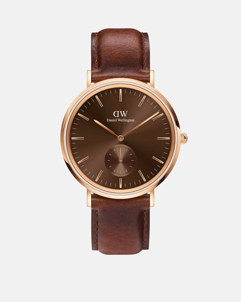 Daniel Wellington Classic Multi-Eye 40 St Mawes Rose Gold Amber Watch