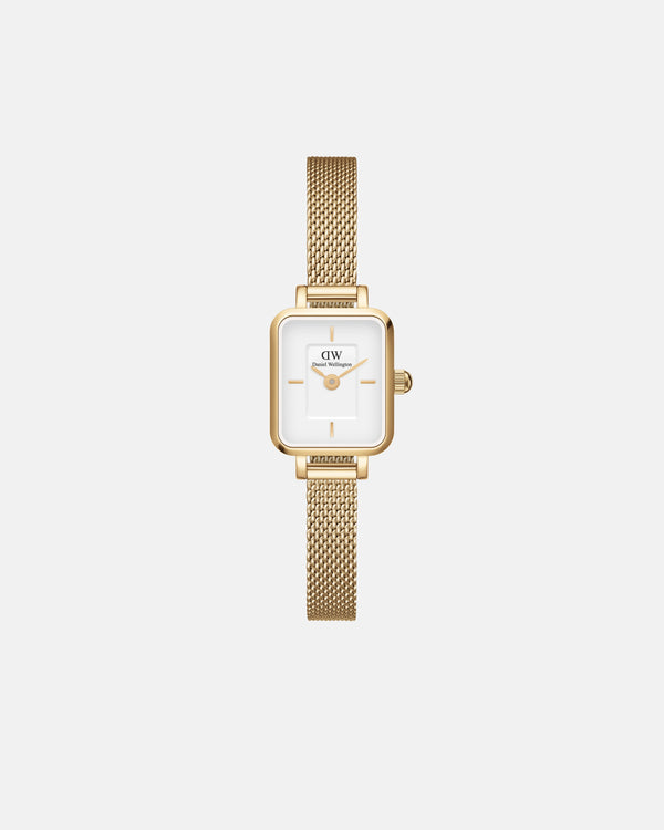 Daniel Wellington Quadro Mini 15x18 Evergold Gold White Watch