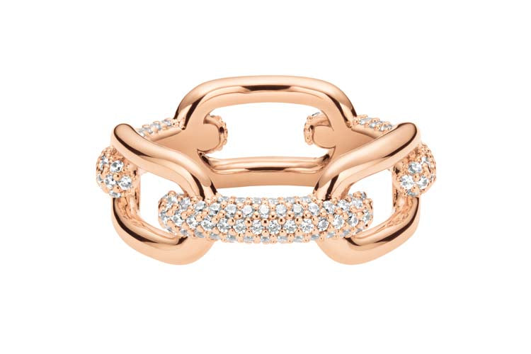 Daniel Wellington Crystal Link Ring Rose Gold