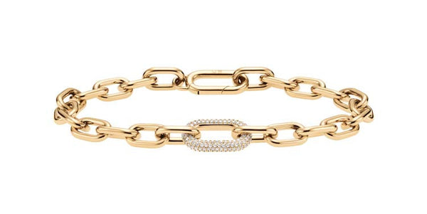 Daniel Wellington Crystal Link Bracelet Gold