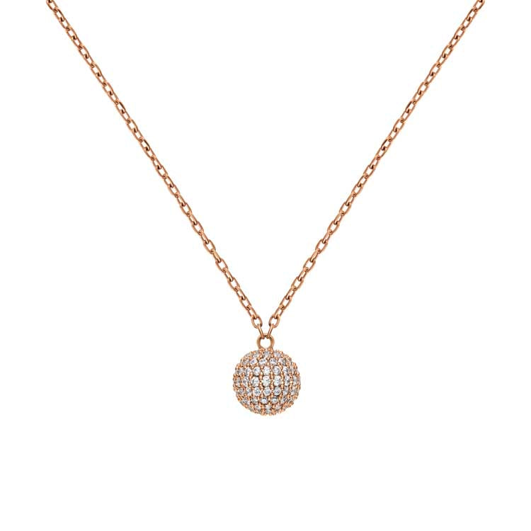 Daniel Wellington Pavé Necklace Rose Gold