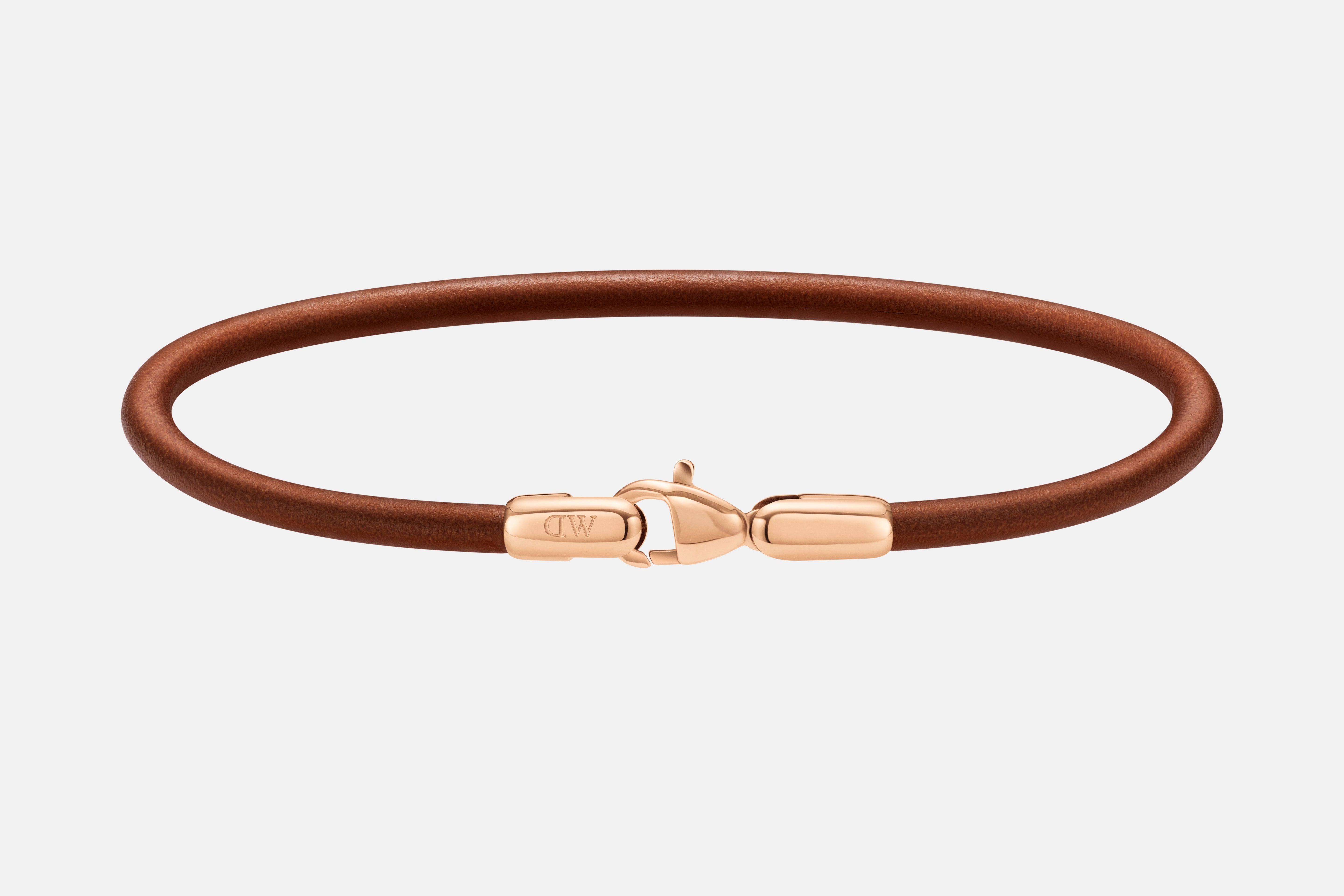 Daniel Wellington Leather Bracelet 2.8 St Mawes Rose Gold