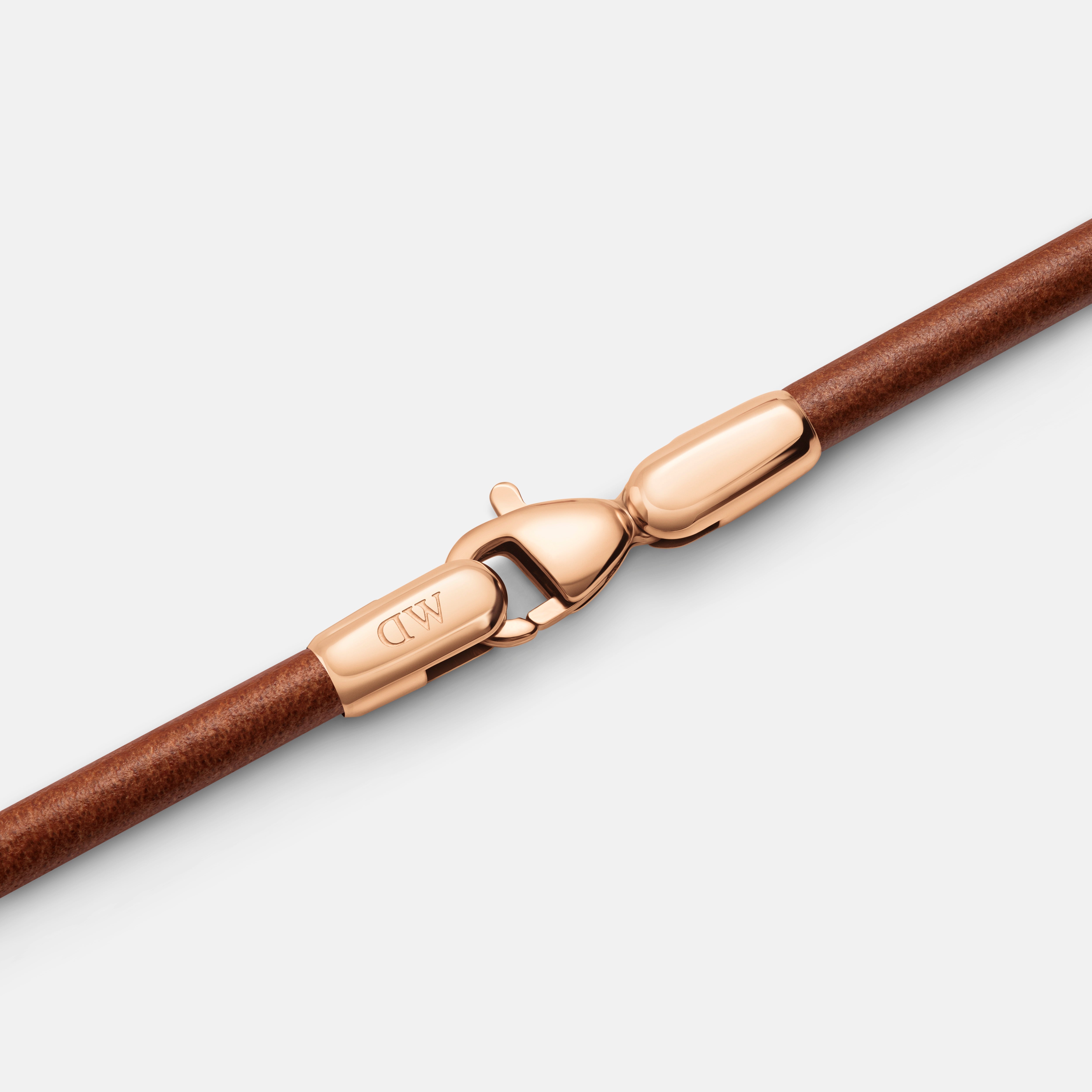 Daniel Wellington Leather Bracelet 2.8 St Mawes Rose Gold