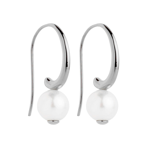 Fern Silver Pearl Earring