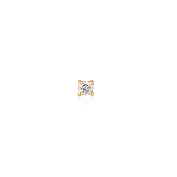 Ania Haie 14ct Gold Stargazer Natural Diamond Single Labret Earring