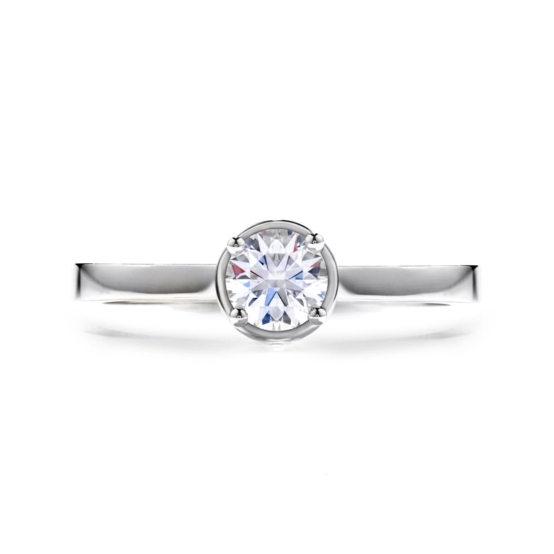 Hearts On Fire Purely Bridal Four Prong Engagement Ring 1.04Ct