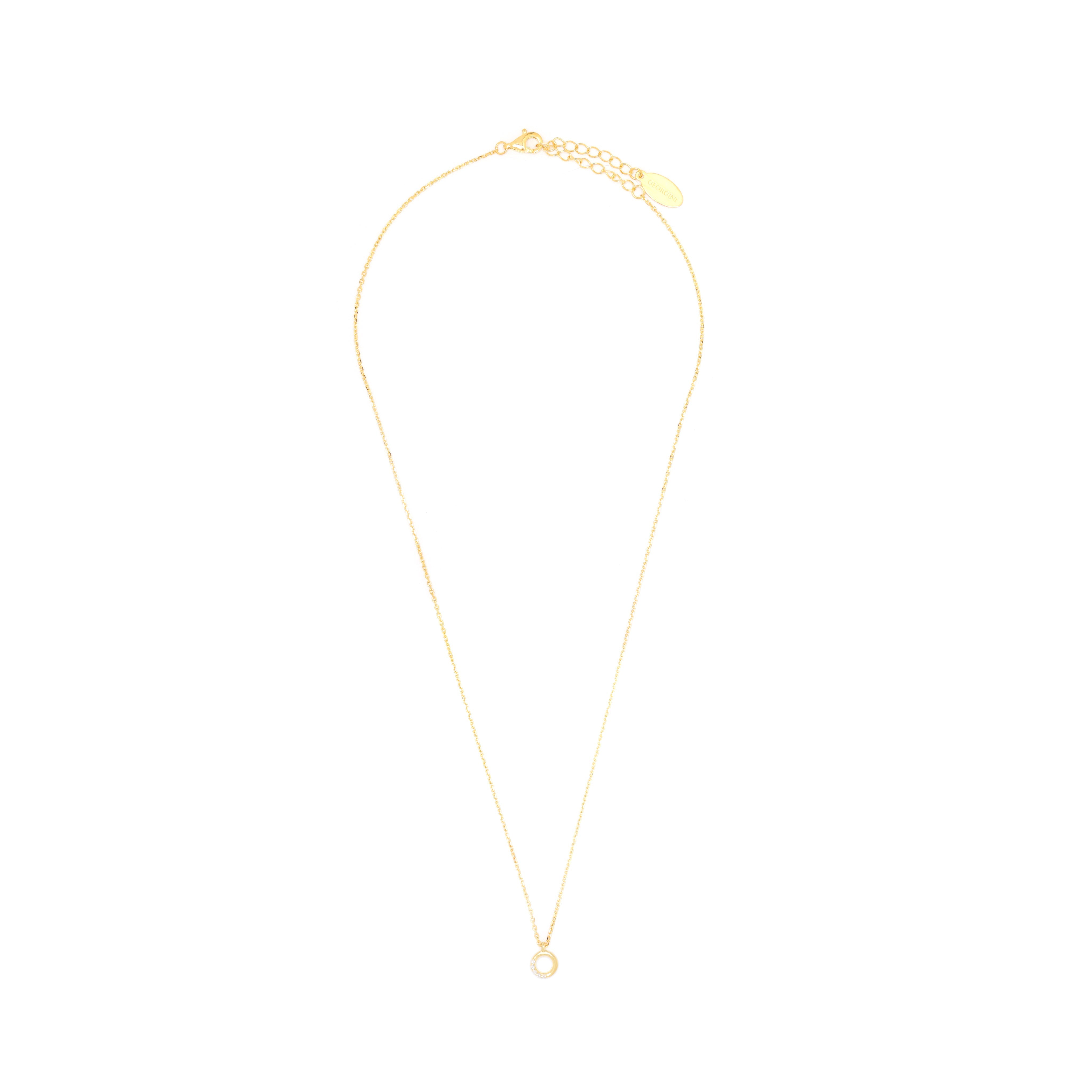 Diamonds by Georgiini Five Naural Diamond Circle Pendant Gold