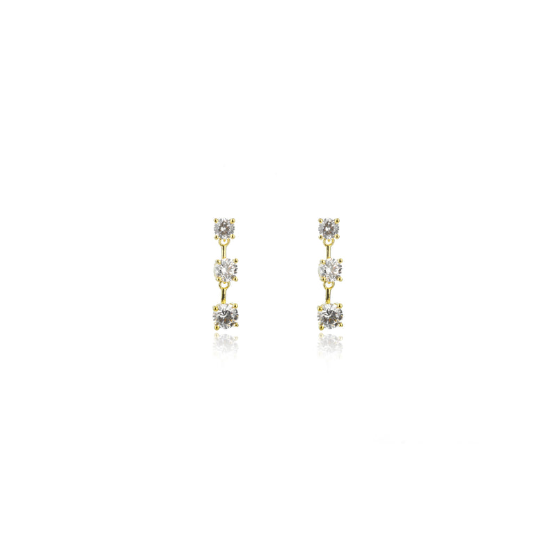 Georgini Gifts Trilogy Earrings Gold