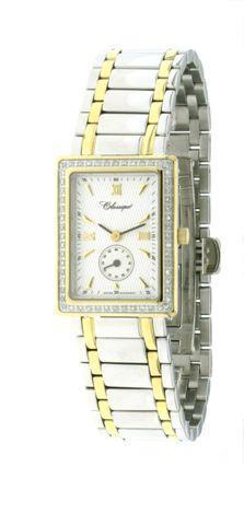 LADIES 2T/STEEL DIAM/CASE SWISS QUARTZ BRACELET