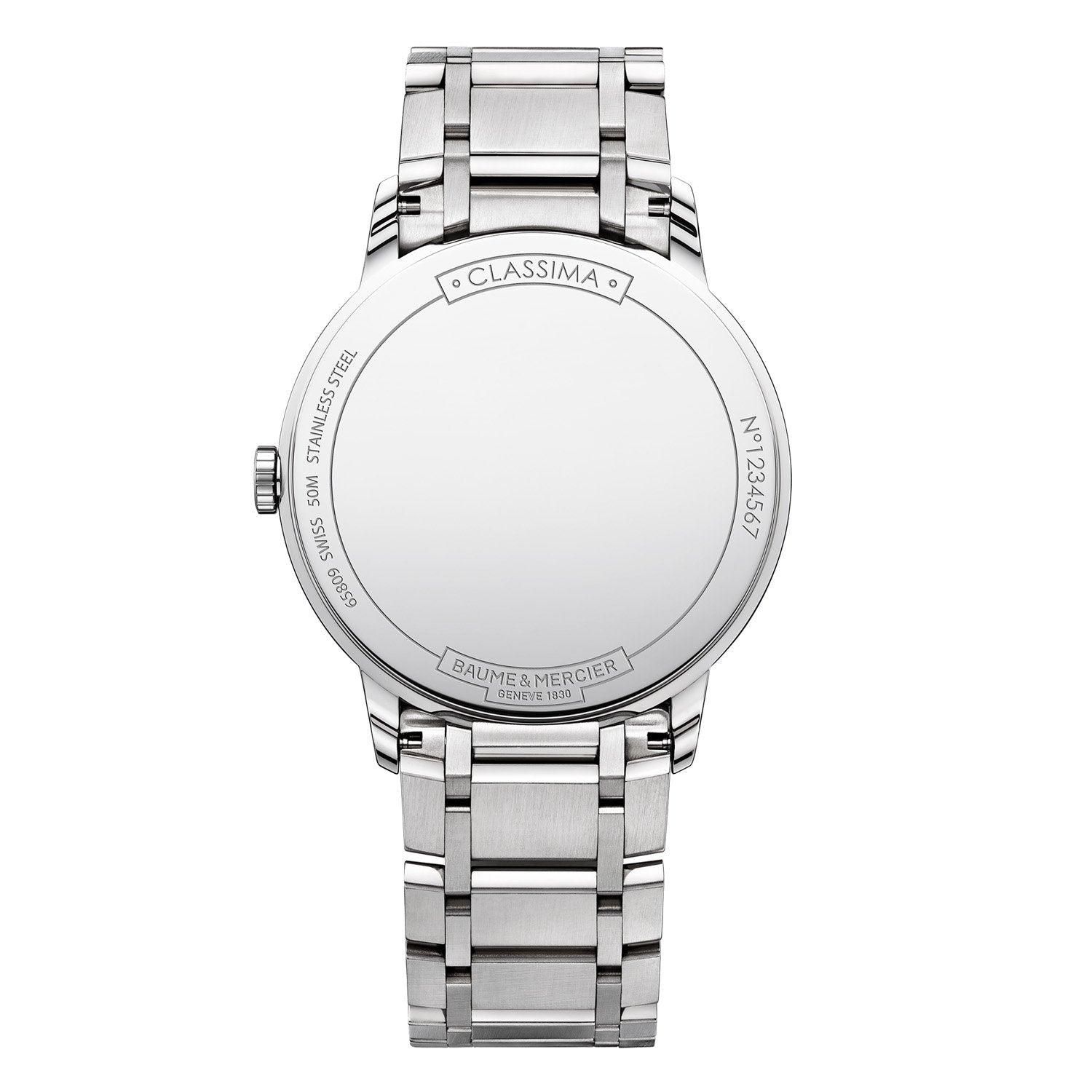 Baume & Mercier - My Classima Blue Diamond Stainless Steel 40mm Mens Watch
