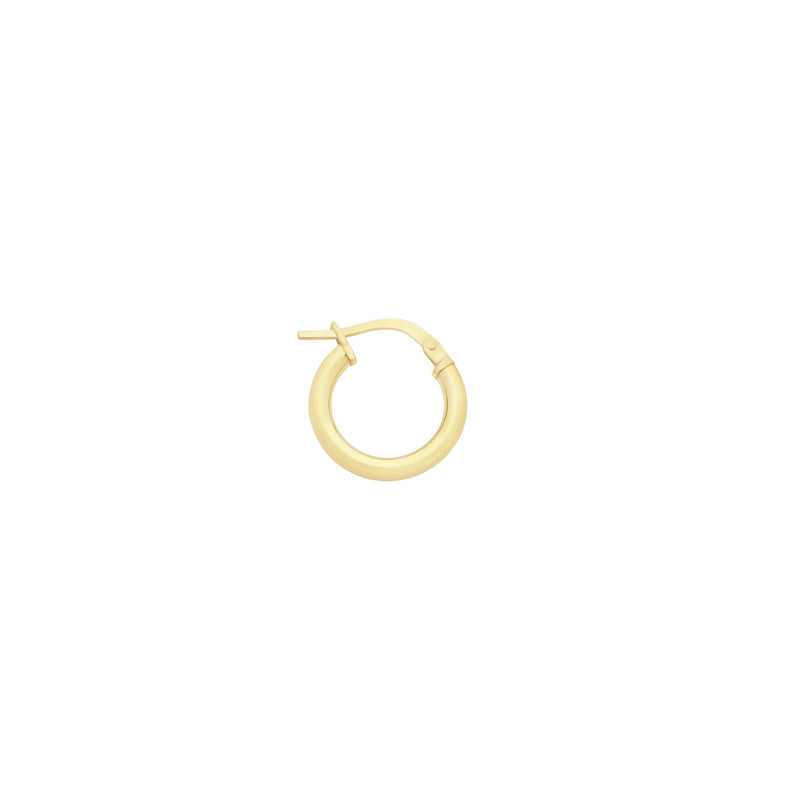 9ct Gold Silver Filled Single Hoop Earring