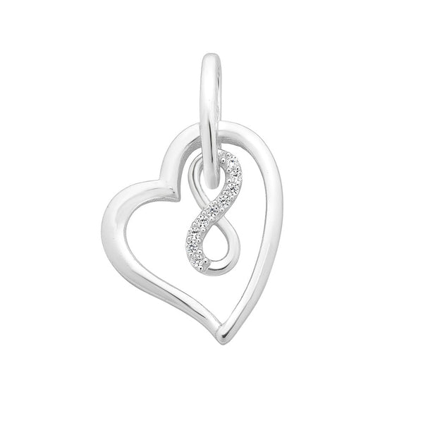 Sterling Silver Pendant Set With Cubic Zirconia
