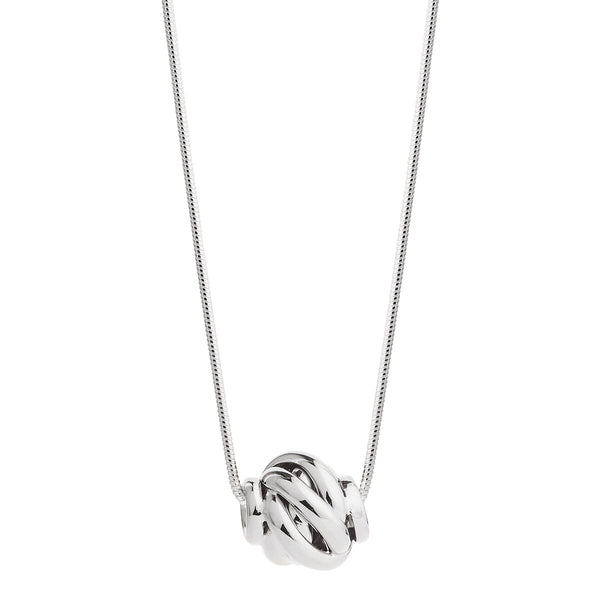 Nest Silver Necklace (45cm+ext)