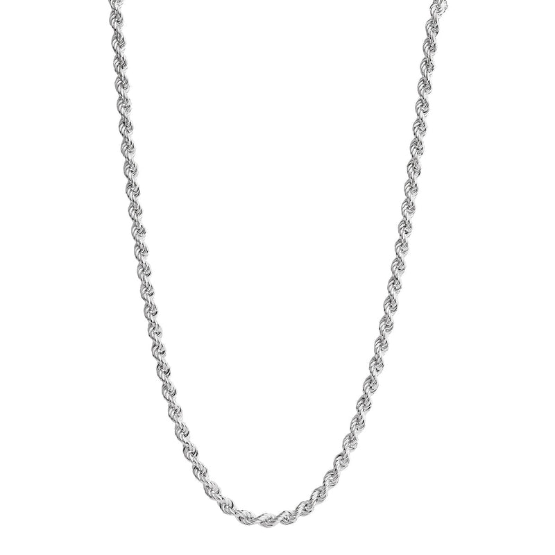Twine Silver Chain Necklace (80cm)