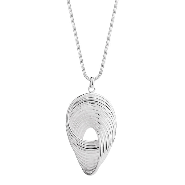 Awaken Silver Pendant Necklace (80cm)