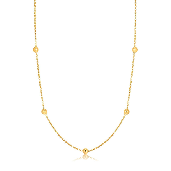Ania Haie 14ct Gold Beaded Necklace