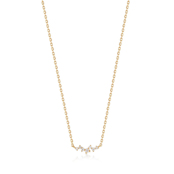 Ania Haie 14ct Gold Stargazer Natural Diamond Constellation Necklace