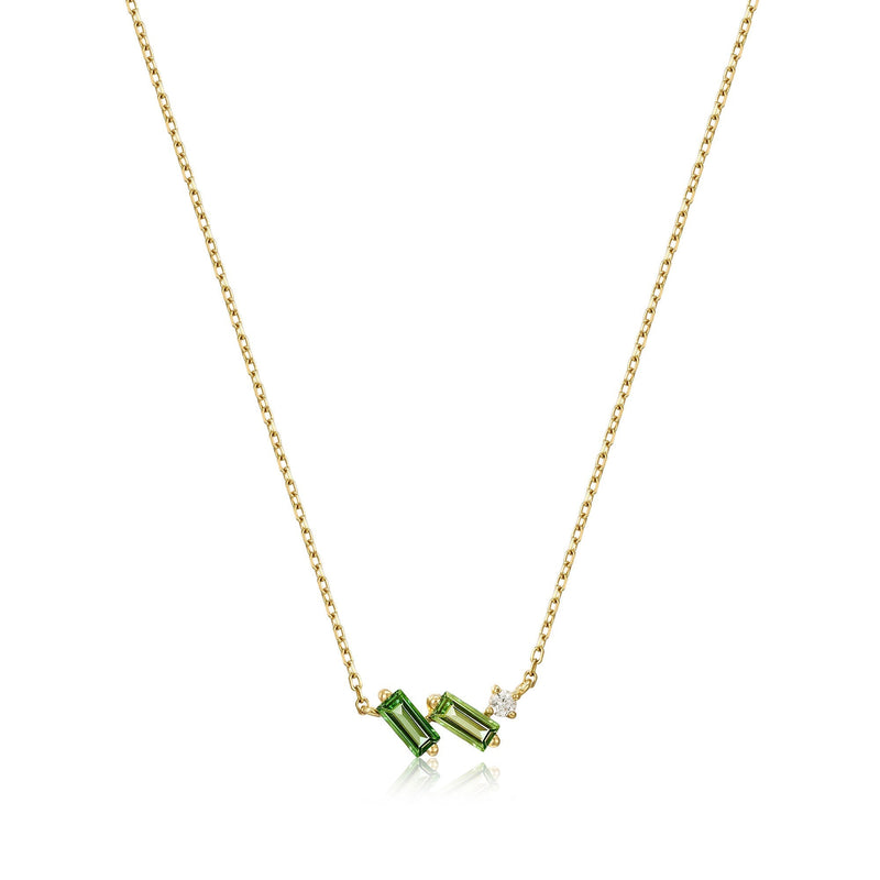 Ania Haie 14ct Gold Tourmaline and White Sapphire Necklace