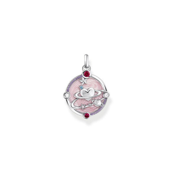 THOMAS SABO Small Pendant with Heart Planet