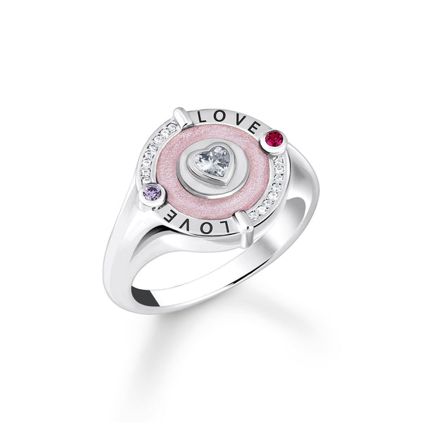 THOMAS SABO Cosmic Signet Ring with Heart