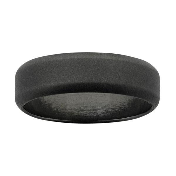 Ziro Textured Black Zirconium Ring